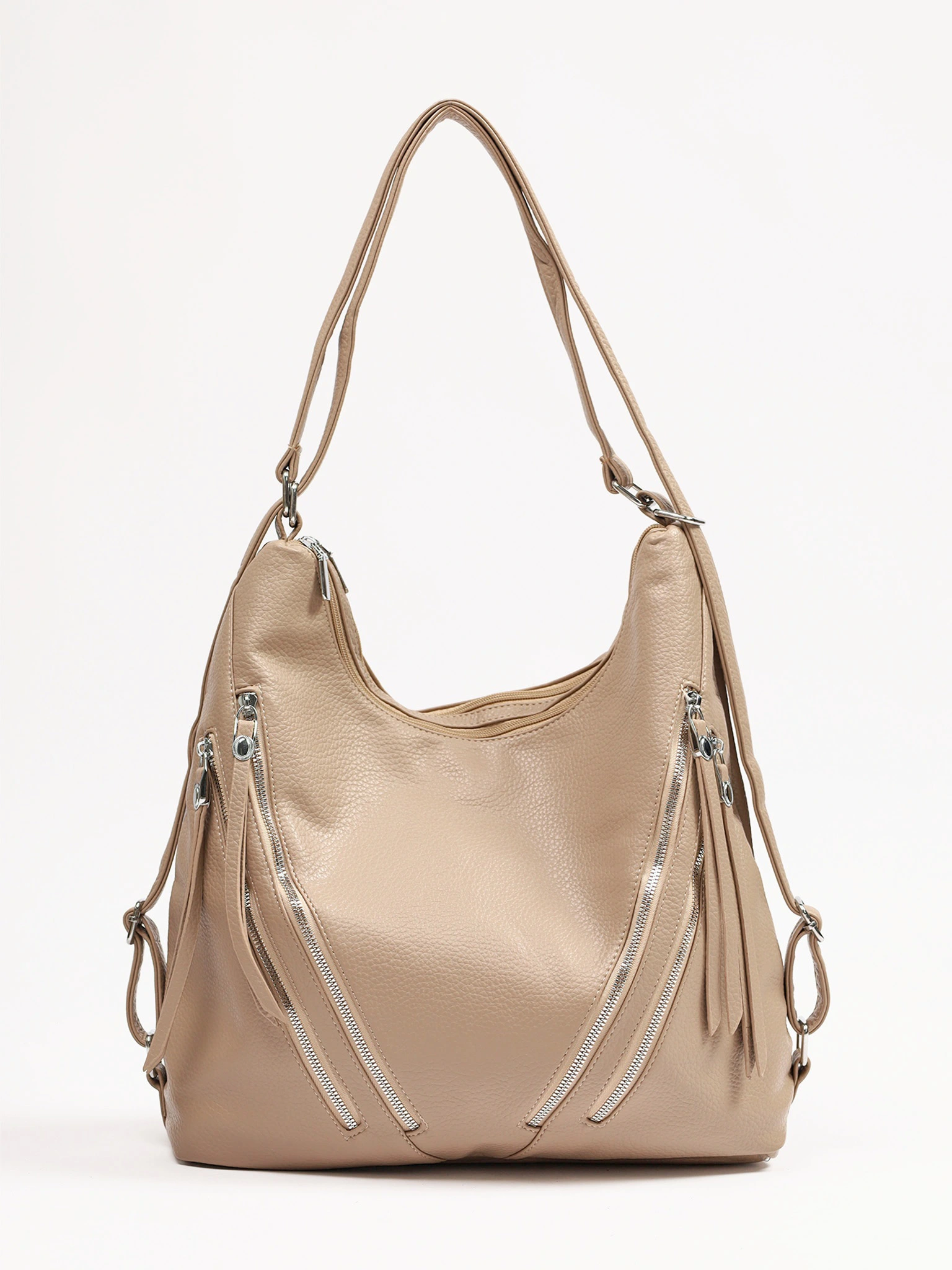 Сумка-шоппер с декоративными пуллерами в ассортименте